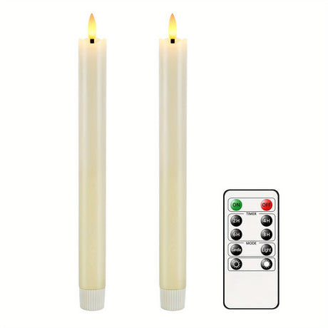 LED Taper Candles Set  Remote Control Flickering Flame Design - Product detail 10