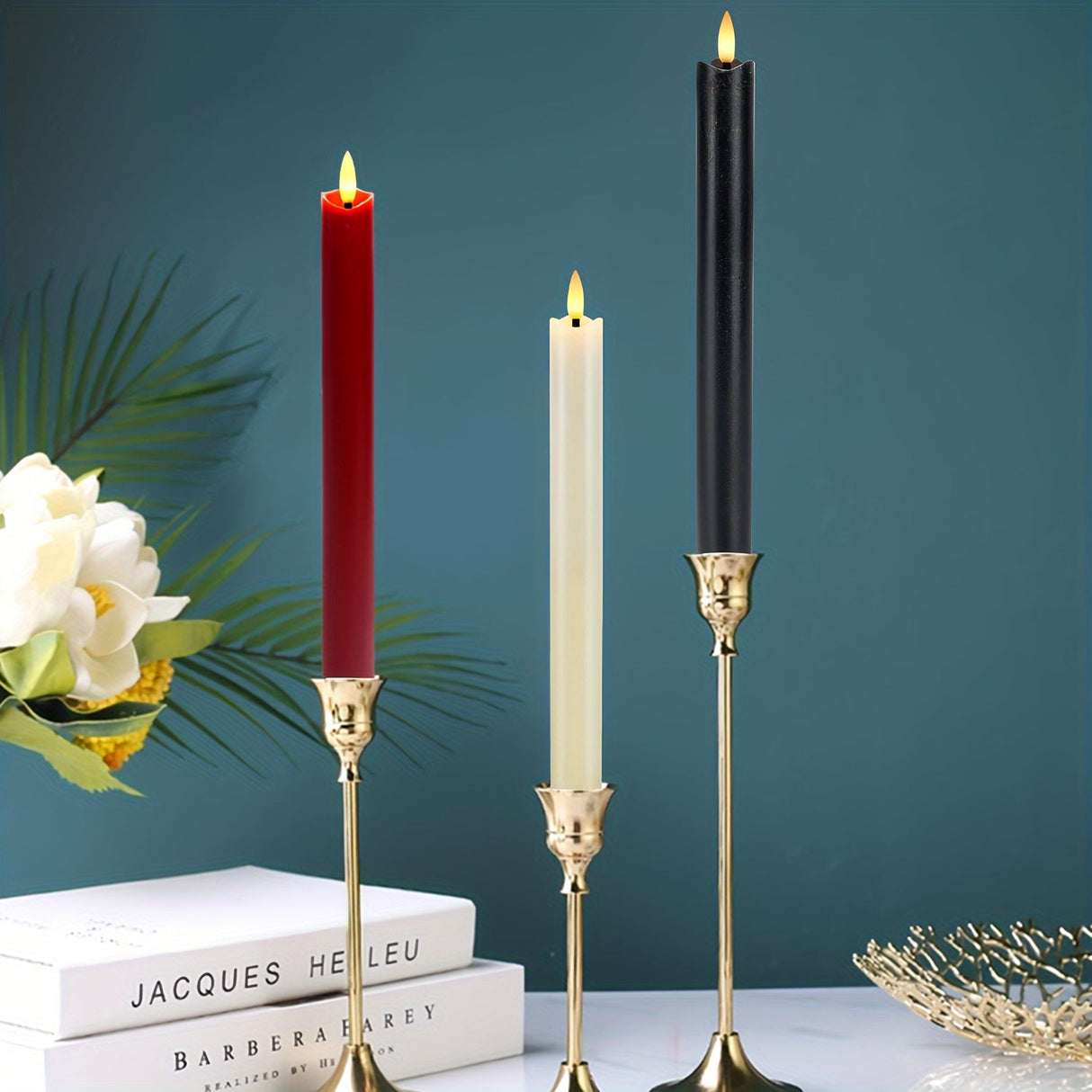 LED Taper Candles Set  Remote Control Flickering Flame Design - Product detail 8