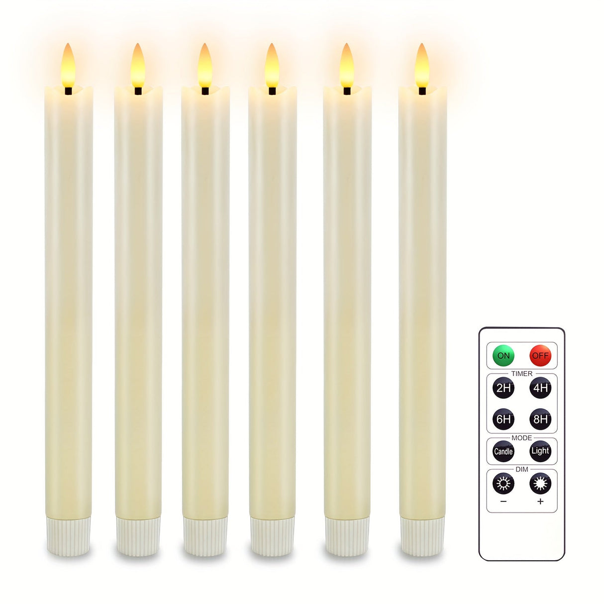 LED Taper Candles Set  Remote Control Flickering Flame Design - Product detail 9