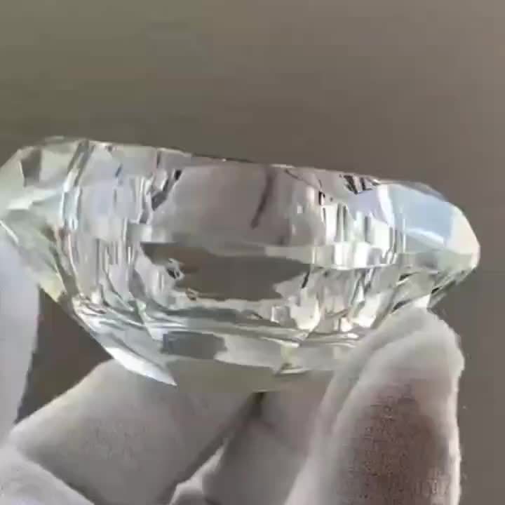Crystal Tealight Holders  Elegant Glass With Scrolled Silver Stand - Product example