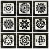 Mandala Art Stencils  48 Symmetrical Templates For DIY Crafts - Product example