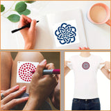 Mandala Art Stencils  48 Symmetrical Templates For DIY Crafts - Product detail 6