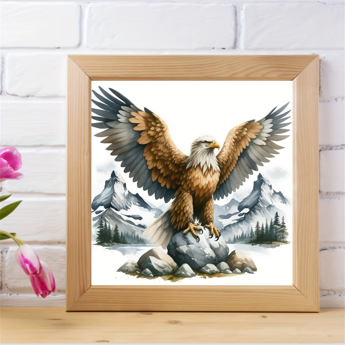 Floral Animal Wall Art  Raccoon With Spring Blooms - Product detail 4