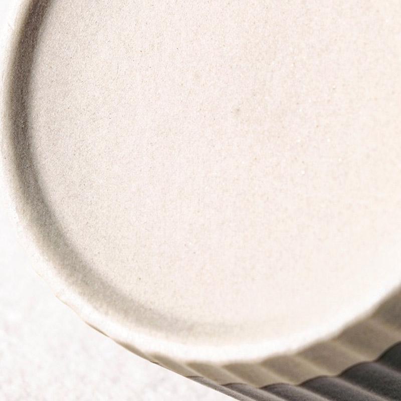 Modern Stoneware Coffee Set  Textured Relief Pattern - Product detail 5