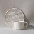 Modern Stoneware Coffee Set  Textured Relief Pattern - Product detail 8