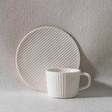 Modern Stoneware Coffee Set  Textured Relief Pattern - Product detail 8