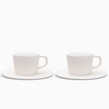 Modern Stoneware Coffee Set  Textured Relief Pattern - Product detail 9