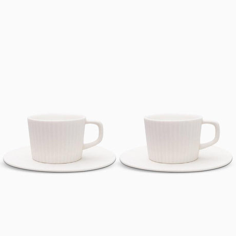 Modern Stoneware Coffee Set  Textured Relief Pattern - Product detail 9