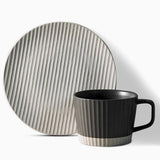 Modern Stoneware Coffee Set  Textured Relief Pattern - Product detail 4