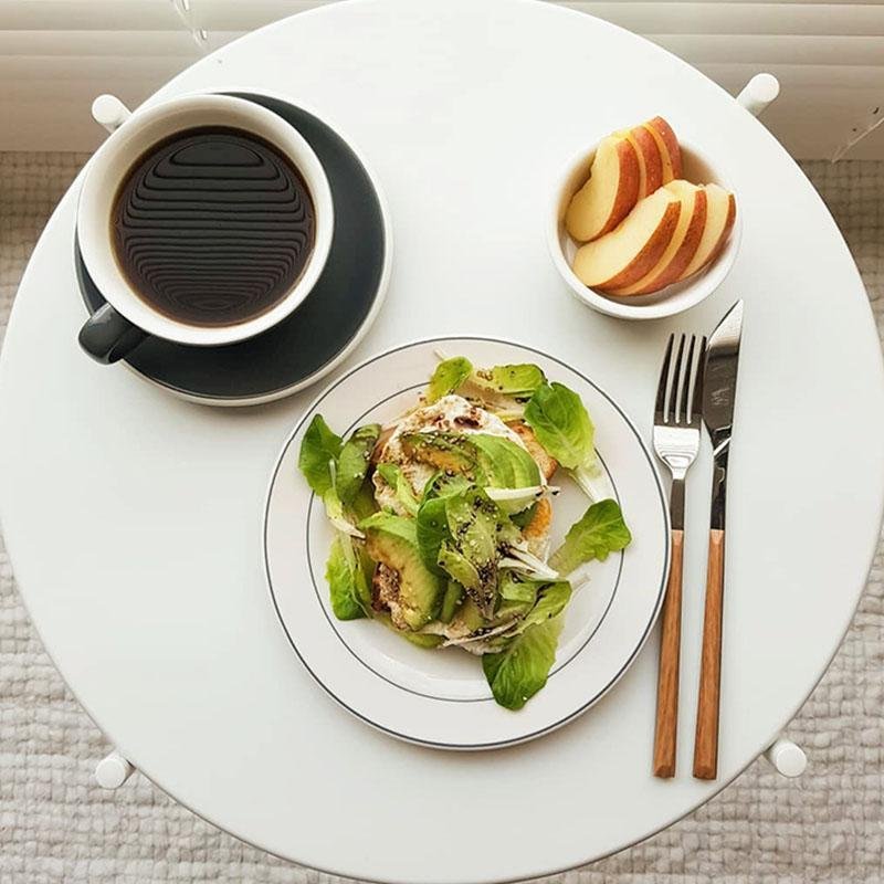 Modern Wooden Cutlery Set  Stainless Steel With Natural Wood Handles - Product detail 4