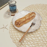 Modern Wooden Cutlery Set  Stainless Steel With Natural Wood Handles - Detailed view