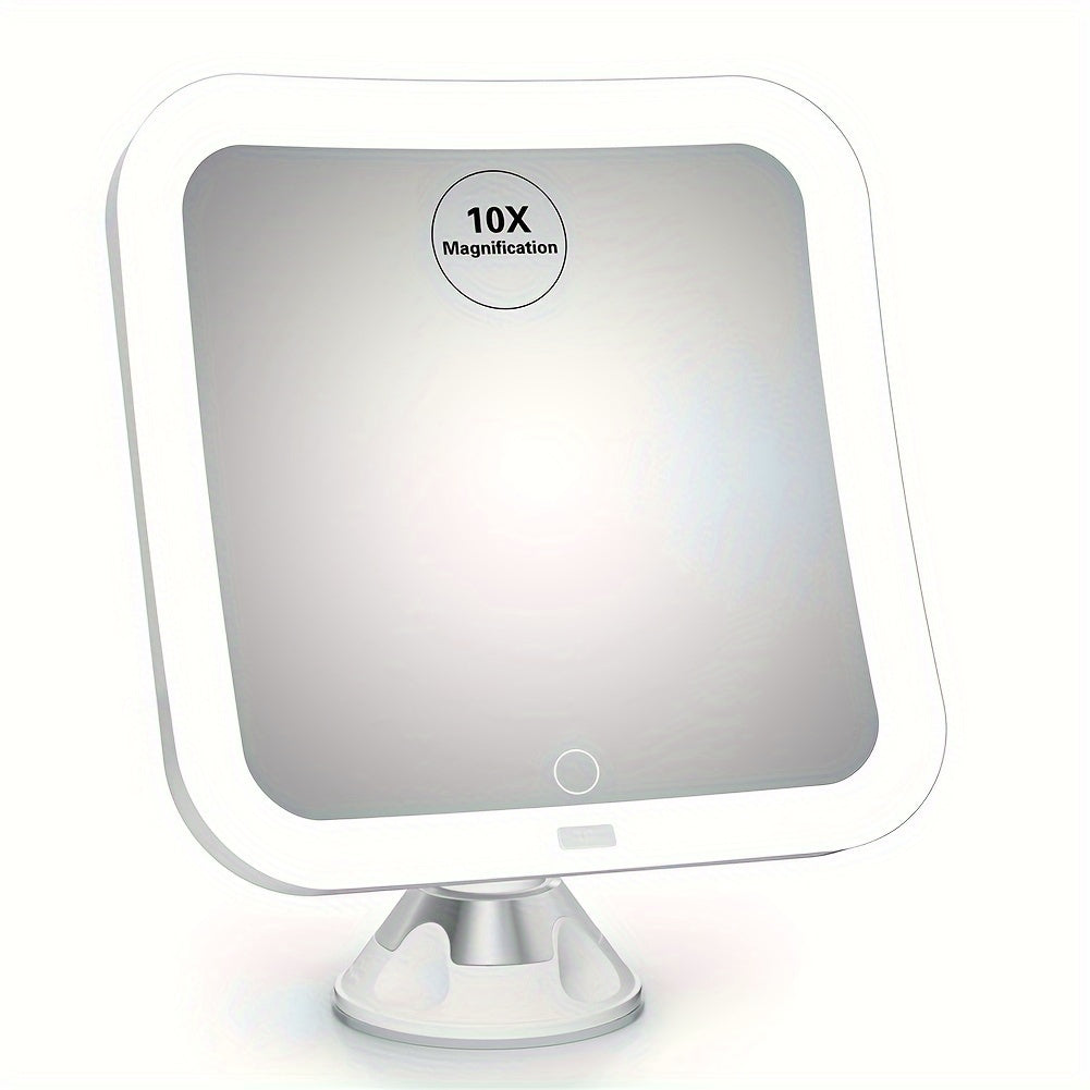 LED Magnifying Mirror  10X Touch Control with Suction Mount - Product example