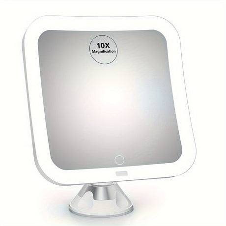 LED Magnifying Mirror  10X Touch Control with Suction Mount - Product example