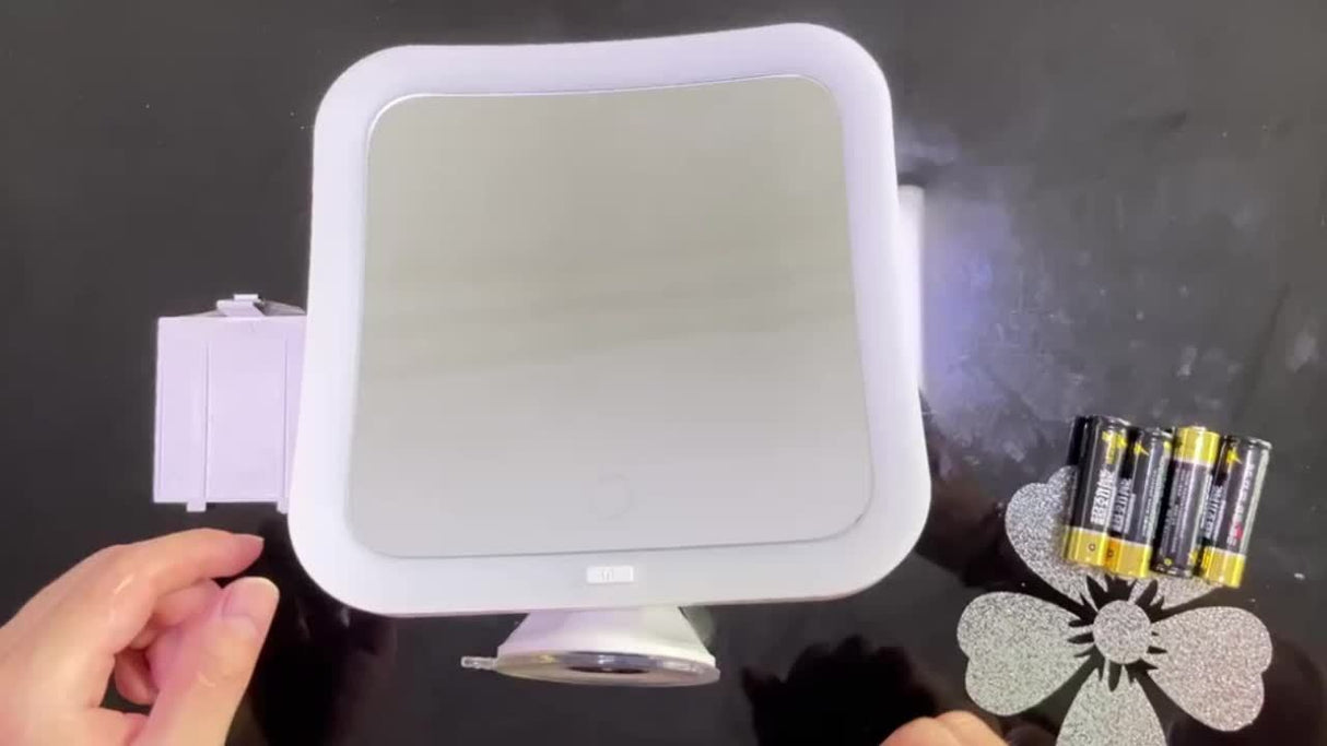 LED Magnifying Mirror  10X Touch Control with Suction Mount - Detailed view