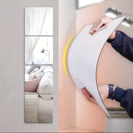 Modern Wall Mirror Set  Shatterproof Acrylic Panels - Product detail 5
