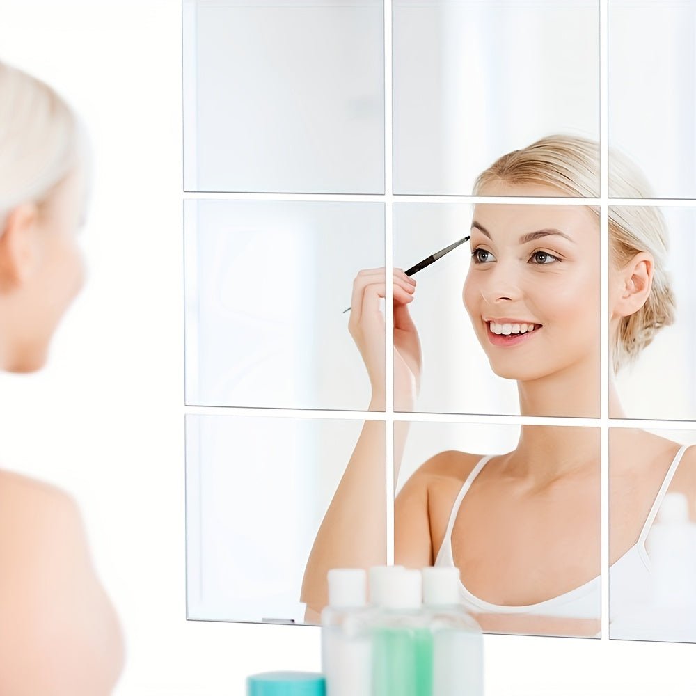 Modern Wall Mirror Set  Shatterproof Acrylic Panels - Product example