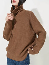 Half Zip Knit Sweater  Ribbed Cashmere Blend Pullover - Product detail 9