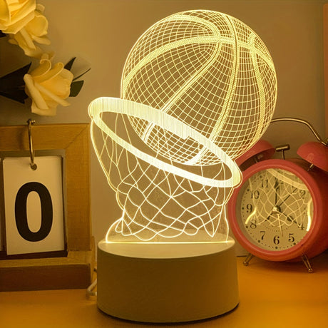 Basketball 3D Illusion Lamp  LED USB Desk Light - Product example