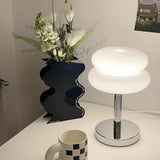 Modern Glass Table Lamp  Mushroom Dome Design - Detailed view