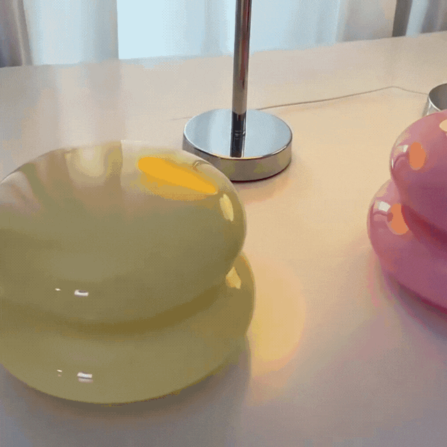 Modern Glass Table Lamp  Mushroom Dome Design - Product detail 5