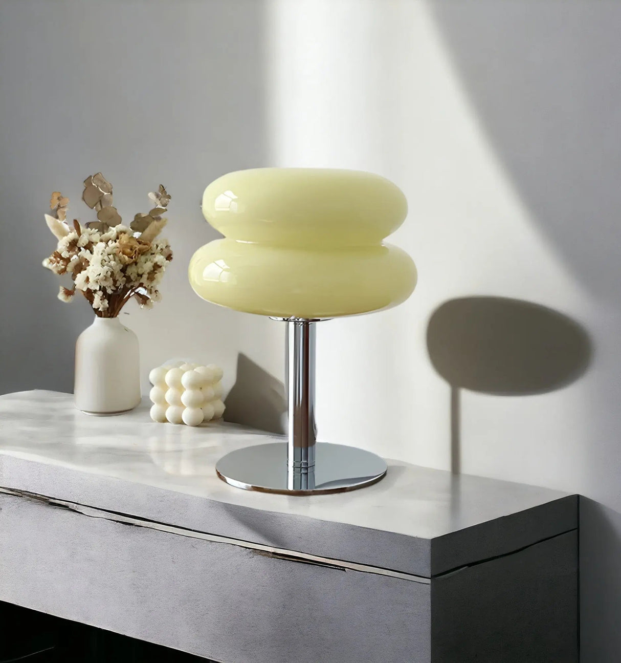 Modern Glass Table Lamp  Mushroom Dome Design - Product detail 7