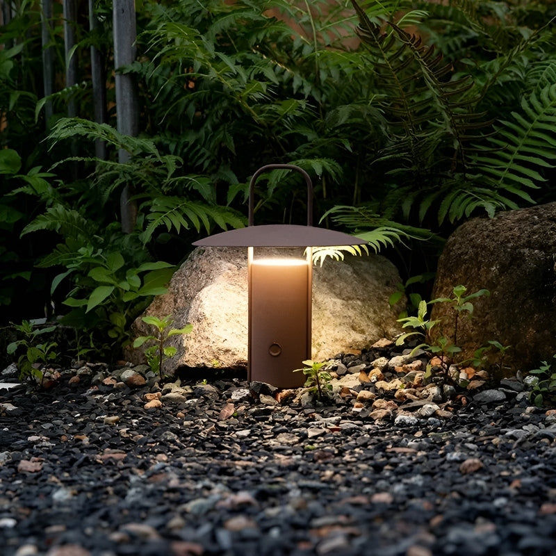 Portable Garden Lamp  Mint Green LED Lantern - Product example