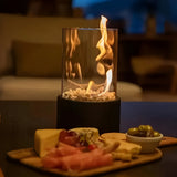 Portable Bio Fireplace  Sleek Glass Cylinder Design - Product example
