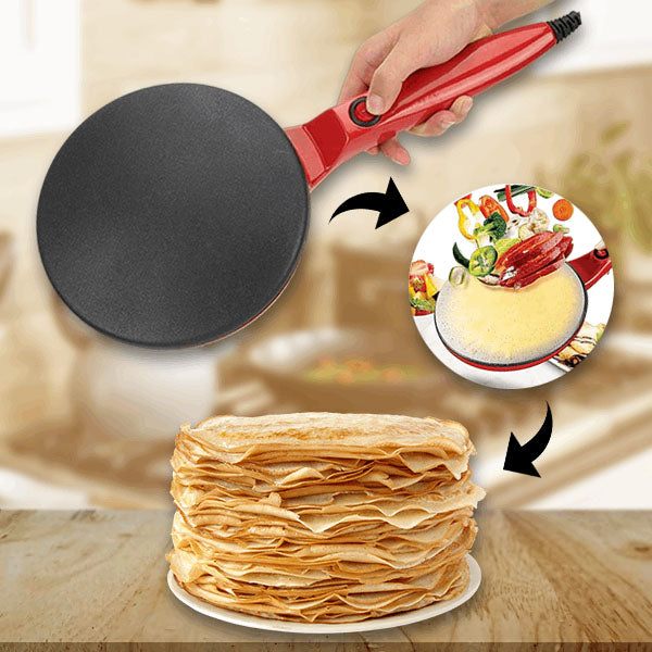 Electric Crepe Maker  Non-Stick 20cm Pancake Pan with Temperature Control - Product detail 5