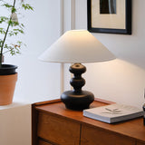 Modern Table Lamp  Black Base White Shade Design - Product detail 4