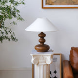 Modern Table Lamp  Black Base White Shade Design - Product detail 9
