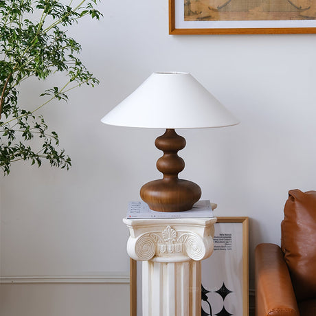 Modern Table Lamp  Black Base White Shade Design - Product detail 9