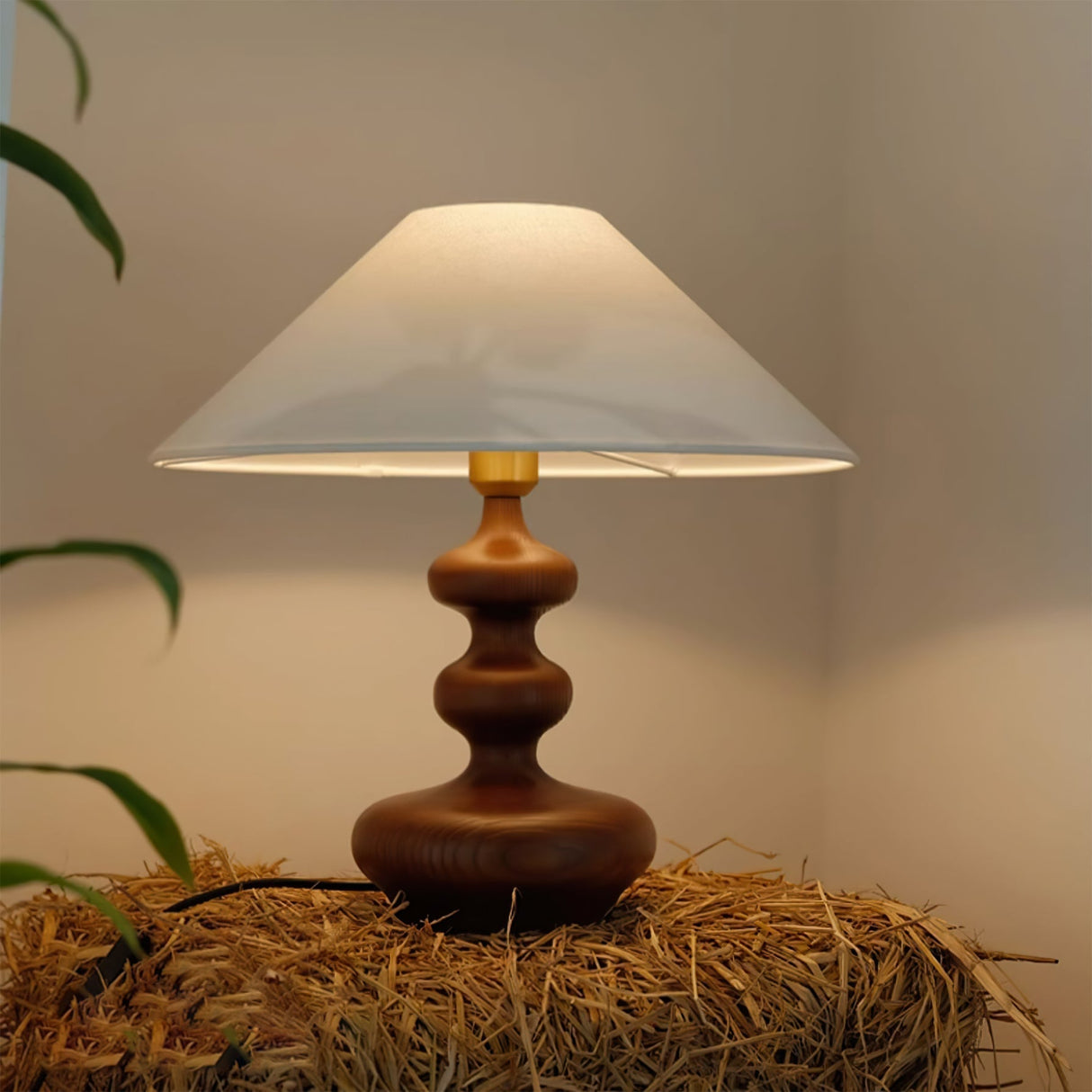 Modern Table Lamp  Black Base White Shade Design - Product detail 20