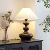 Modern Table Lamp  Black Base White Shade Design - Product detail 13