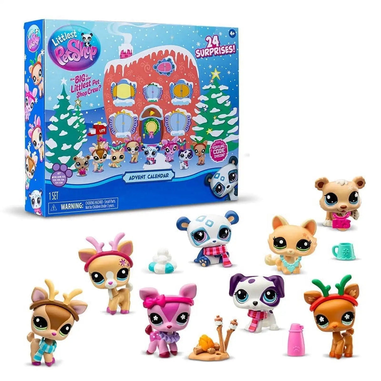 Pet Shop Advent Calendar  24 Collectible Animal Figurines - Product showcase