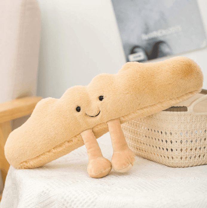 Croissant Plush Toy  Soft Bread Cuddle Companion - Product showcase