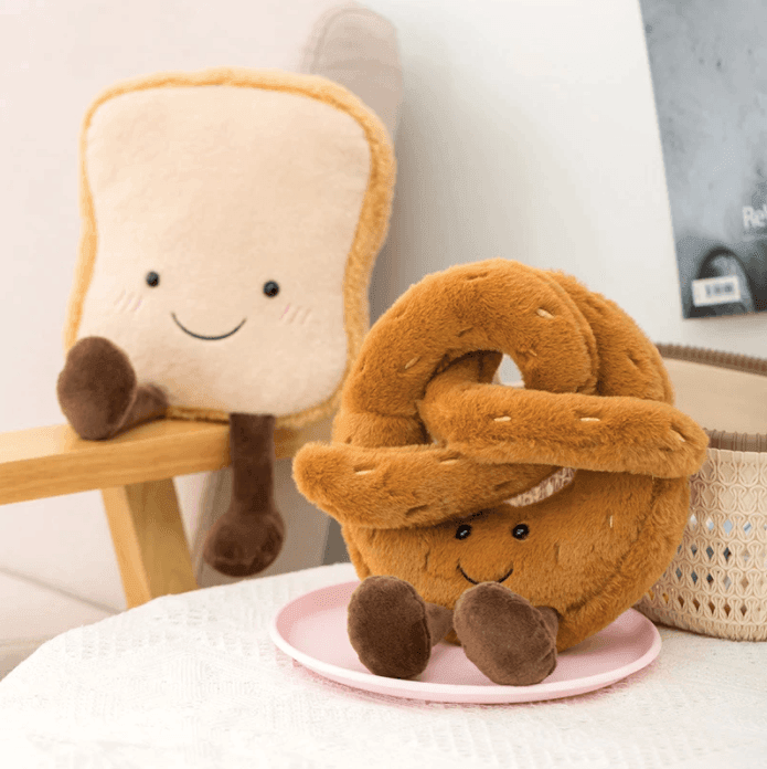 Croissant Plush Toy  Soft Bread Cuddle Companion - Detailed view