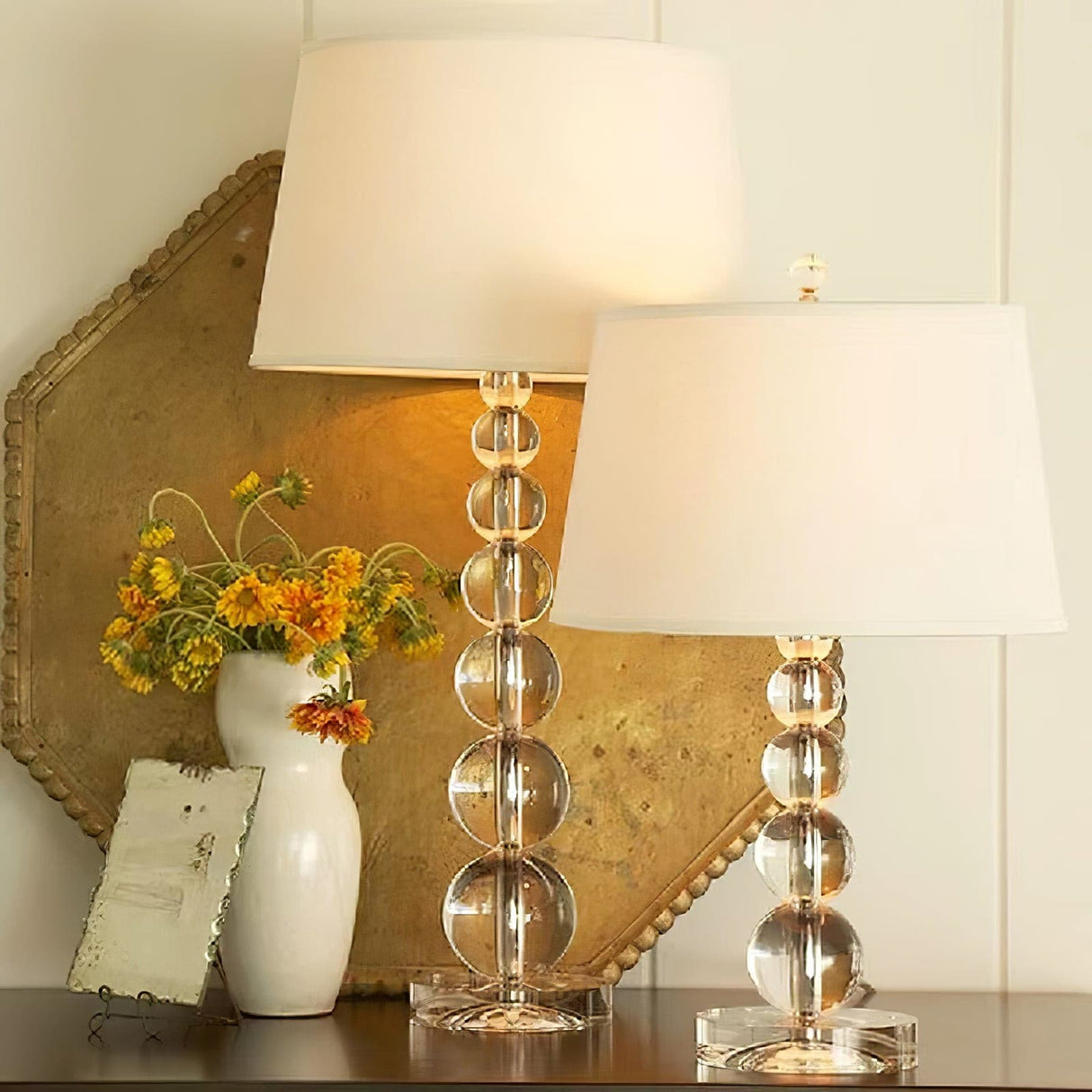 Crystal Table Lamp  Stacked Globe Base Design - Product detail 5