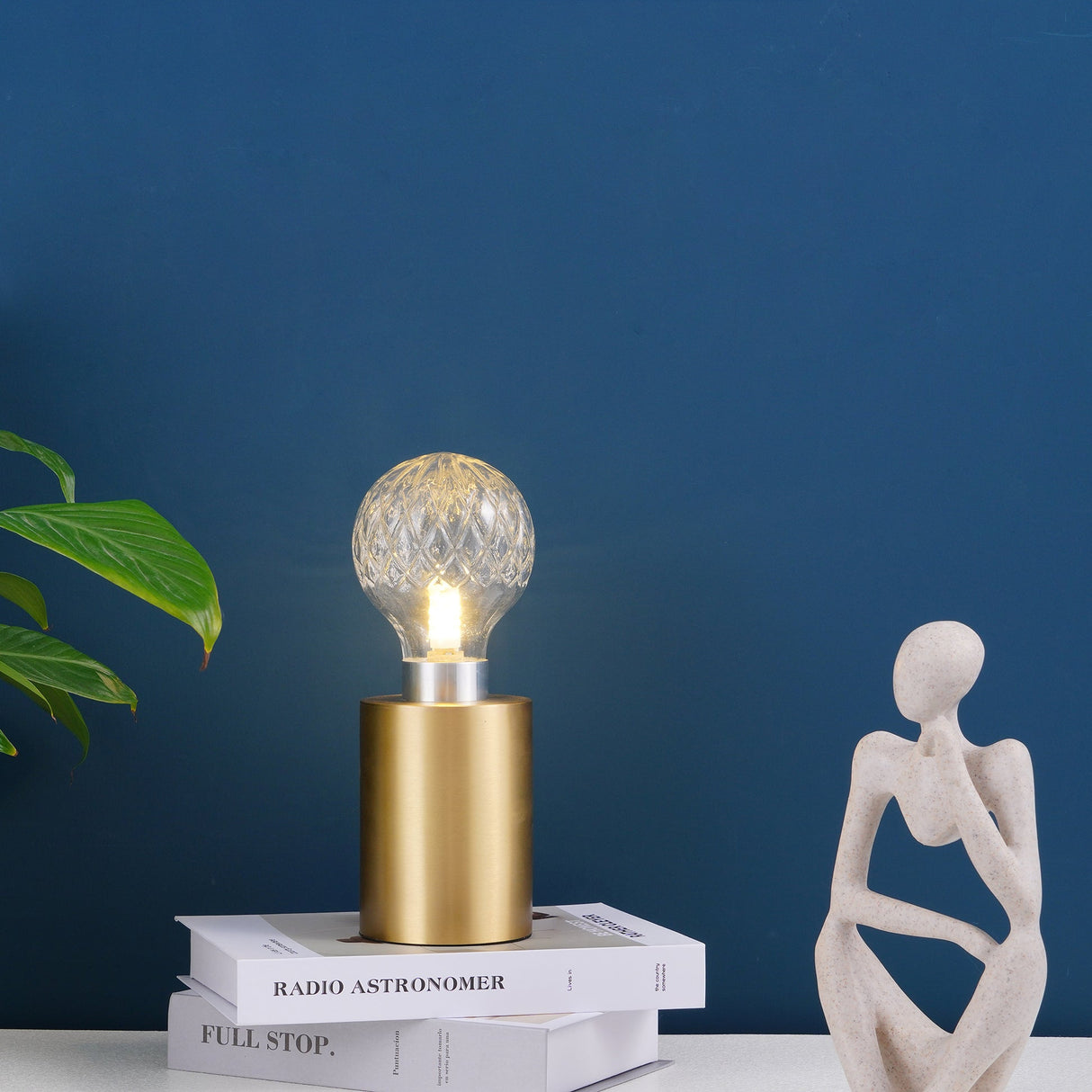 Crystal Table Lamp  Brass Base with Cut Glass Shade - Product detail 13