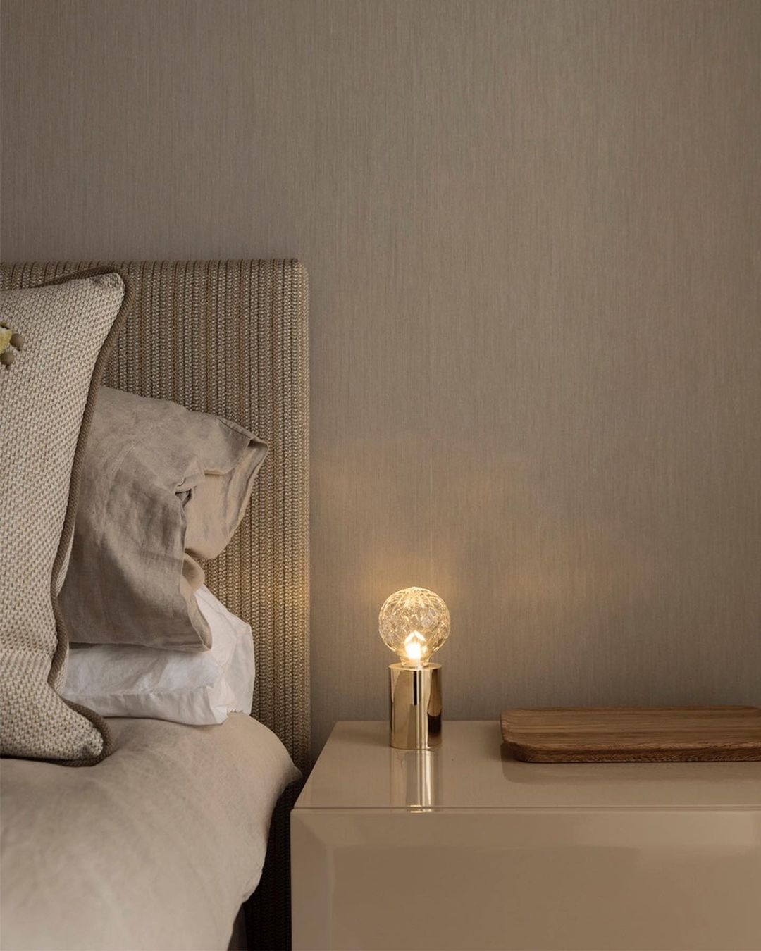 Crystal Table Lamp  Brass Base with Cut Glass Shade - Product detail 5