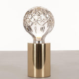 Crystal Table Lamp  Brass Base with Cut Glass Shade - Product detail 4