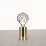 Crystal Table Lamp  Brass Base with Cut Glass Shade - Product detail 15