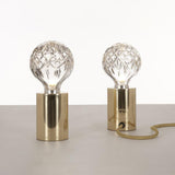 Crystal Table Lamp  Brass Base with Cut Glass Shade - Product detail 6