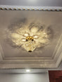 Crystal Sphere Ceiling Light  Gold Frame Glass Globe Design - Product detail 8