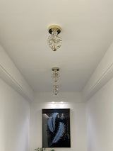 Crystal Sphere Ceiling Light  Gold Frame Glass Globe Design - Product detail 4