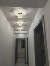 Crystal Sphere Ceiling Light  Gold Frame Glass Globe Design - Product detail 10