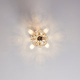 Crystal Sphere Ceiling Light  Gold Frame Glass Globe Design - Product detail 7