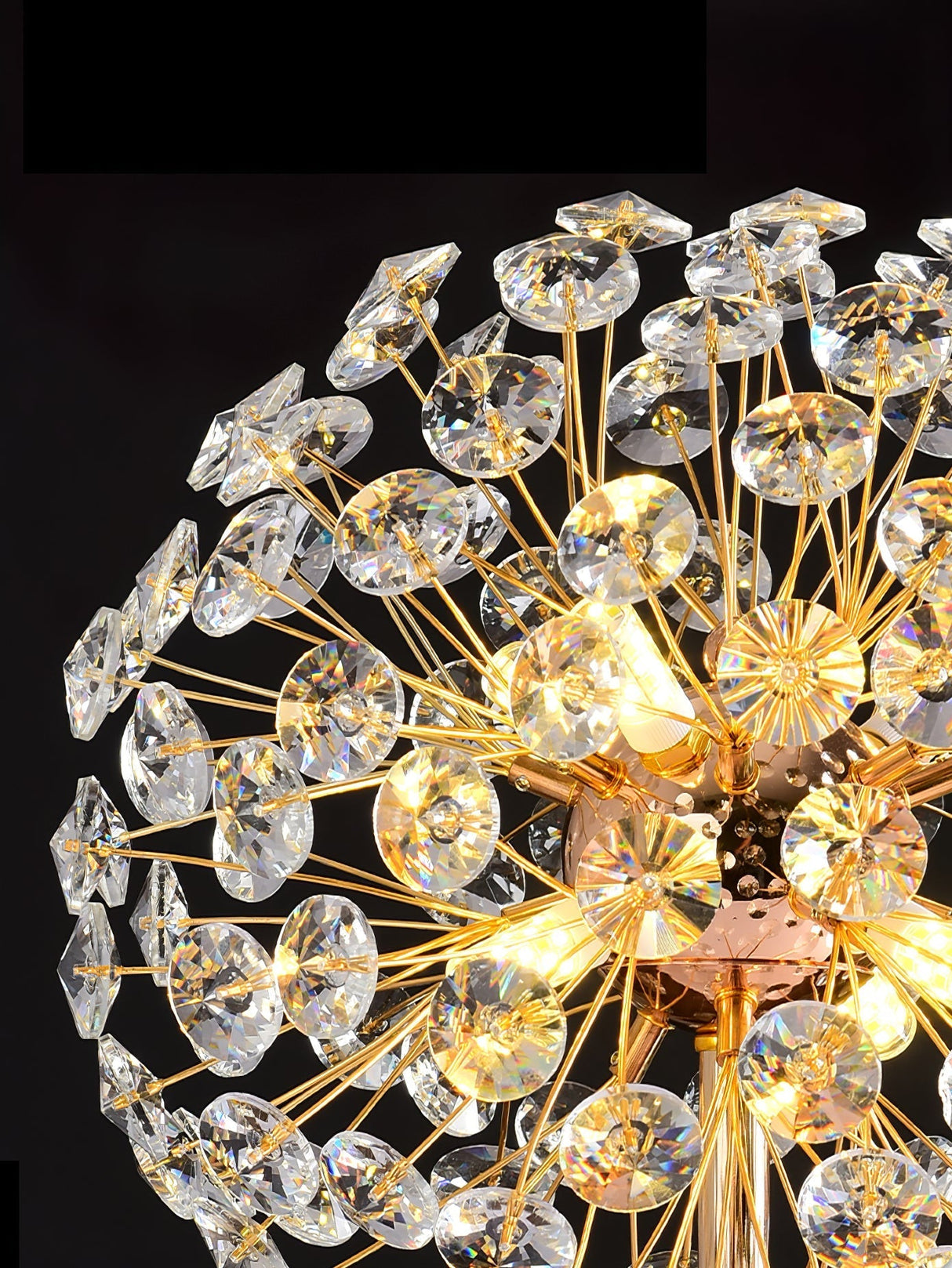 Crystal Table Lamp  Dandelion Sphere Design - Product detail 8