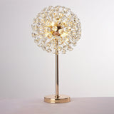 Crystal Table Lamp  Dandelion Sphere Design - Detailed view