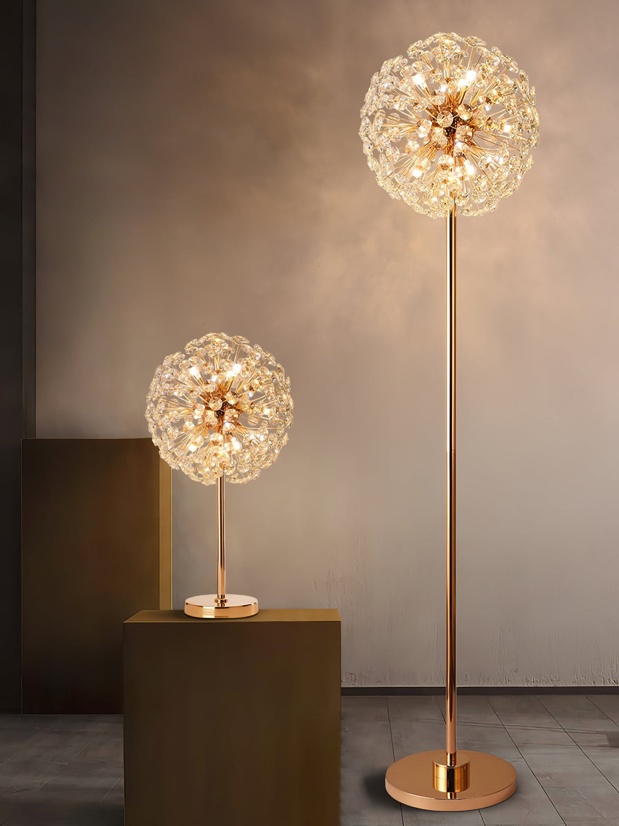 Crystal Table Lamp  Dandelion Sphere Design - Product detail 6