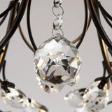 Crystal Floral Ceiling Light  Branching Design With Glass Petals - Product detail 6